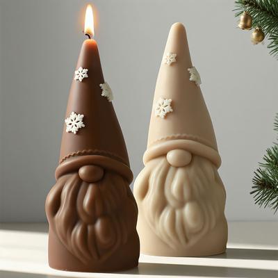 Zwerge Kerzenformen Handgefertigte Gussformen Weihnachts-Silikonformen Epoxidharzformen Gipsformen