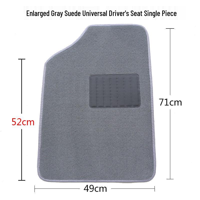 3D Surround Car Floor Mat - Main Driver, Anti-Slip, Suede, Universal Fit