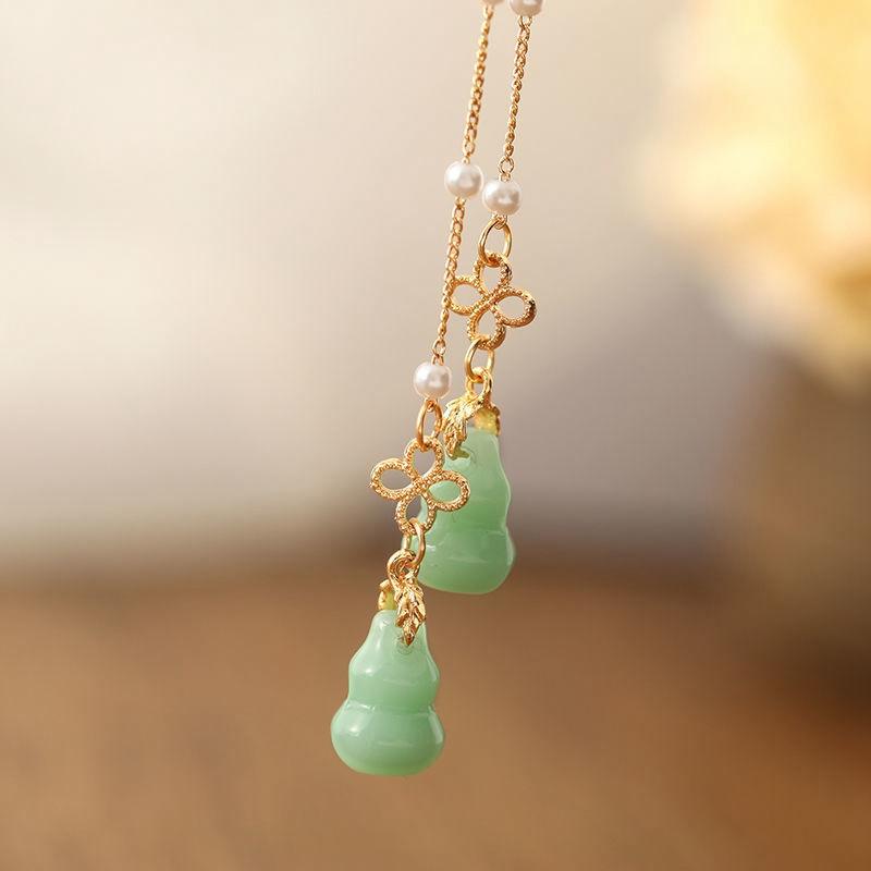 Court Hair Clasp Glaze All-Match An Fu Lu Clasp Ping Chinese Clothing Hairpin Classical Antiquity Hair Hair Accessories Headdress Han