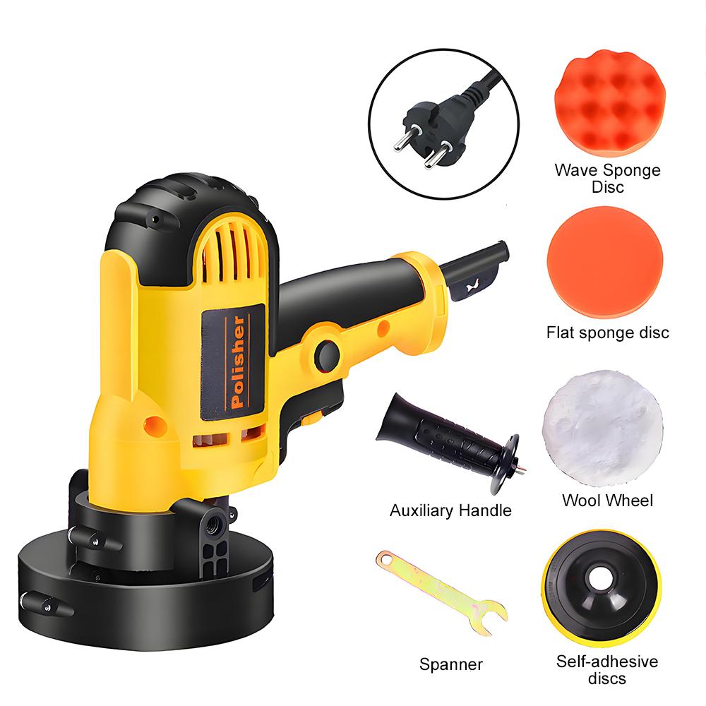 

Multifunction Car Polisher 700W Adjustable Speed Car Polishing Waxer Auxiliary Handle Sponge Wool Wheel 220V Sanding Machine