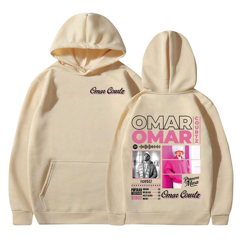 Omar Courtz Primera Musa Album Tour Merch Hoodies Men's Women Clothing Fashion Hooded Sweatshirts Hip Hop Oversized Pullovers