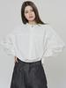 Louvre Korean Style Lantern Sleeve Round Neck Loose Shirt - Spring Fashion for Women