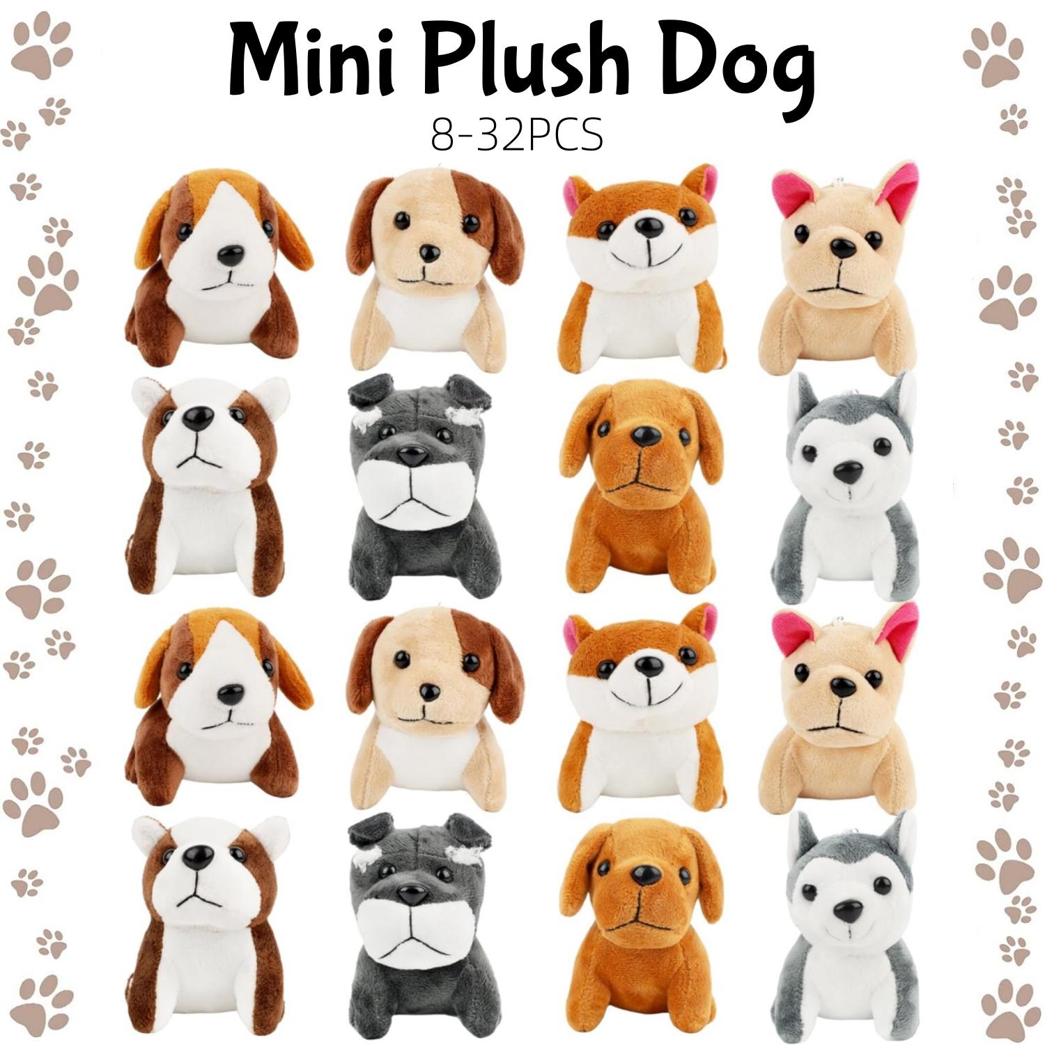 8-32Pcs Mini Plush Dogs Bulk 12Cm