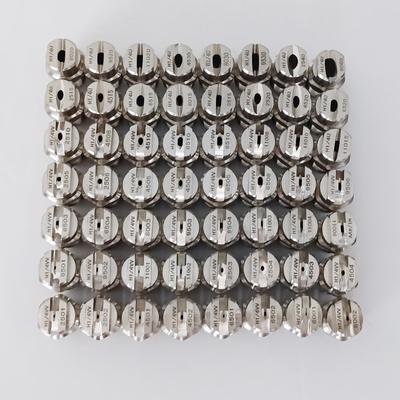 Bico de pulverização de leque plano de aço inoxidável 1/4" BSPT para limpeza