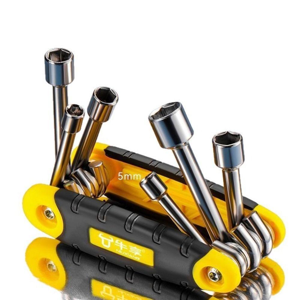 Portable Hex Key Set Folding Socket Wrench Standard Allen Wrench Set  Home