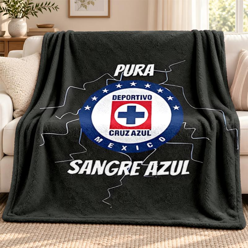 CruzAzul blanket Flannel Blanket Soft Cozy Plush Throw for Sofa Bed Lightweight Home Decoration Outdoor camping