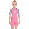 2.5mm Neoprene Kids Wetsuit Swimming Diving Snorkeling Surfing Jellyfish Protection Short Sleeve Girls Winter Use