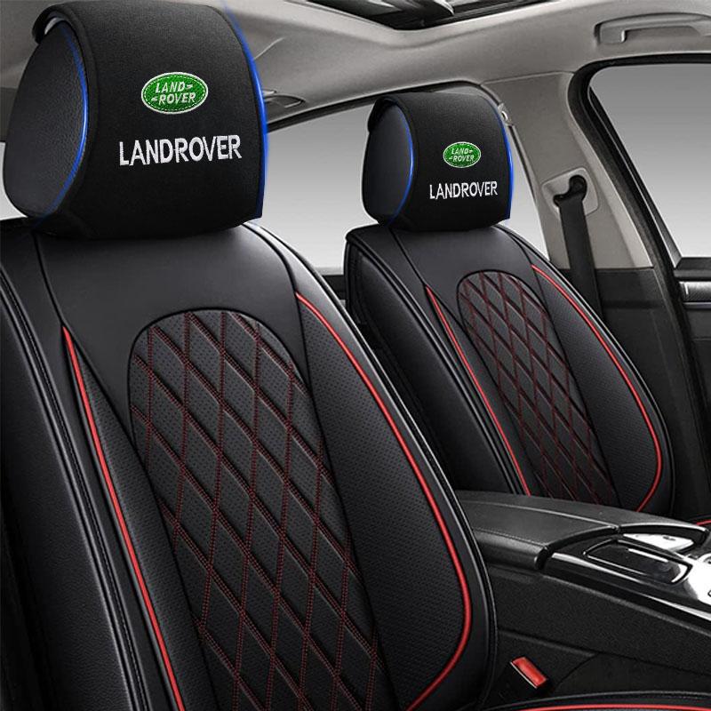 1pcs Car Seat Back Headrest Pillow Dustproof Cover for Land Rover SVR Discovery Freelander 3 SVR L320 L330 Evoque Defender Range Rover Auto