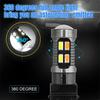 10X Led Light Dual Color Bulb T25 3157 P27-7W 5630 20Smd Canbus Car Brake Reverse Lamp Turn Signal White Amber