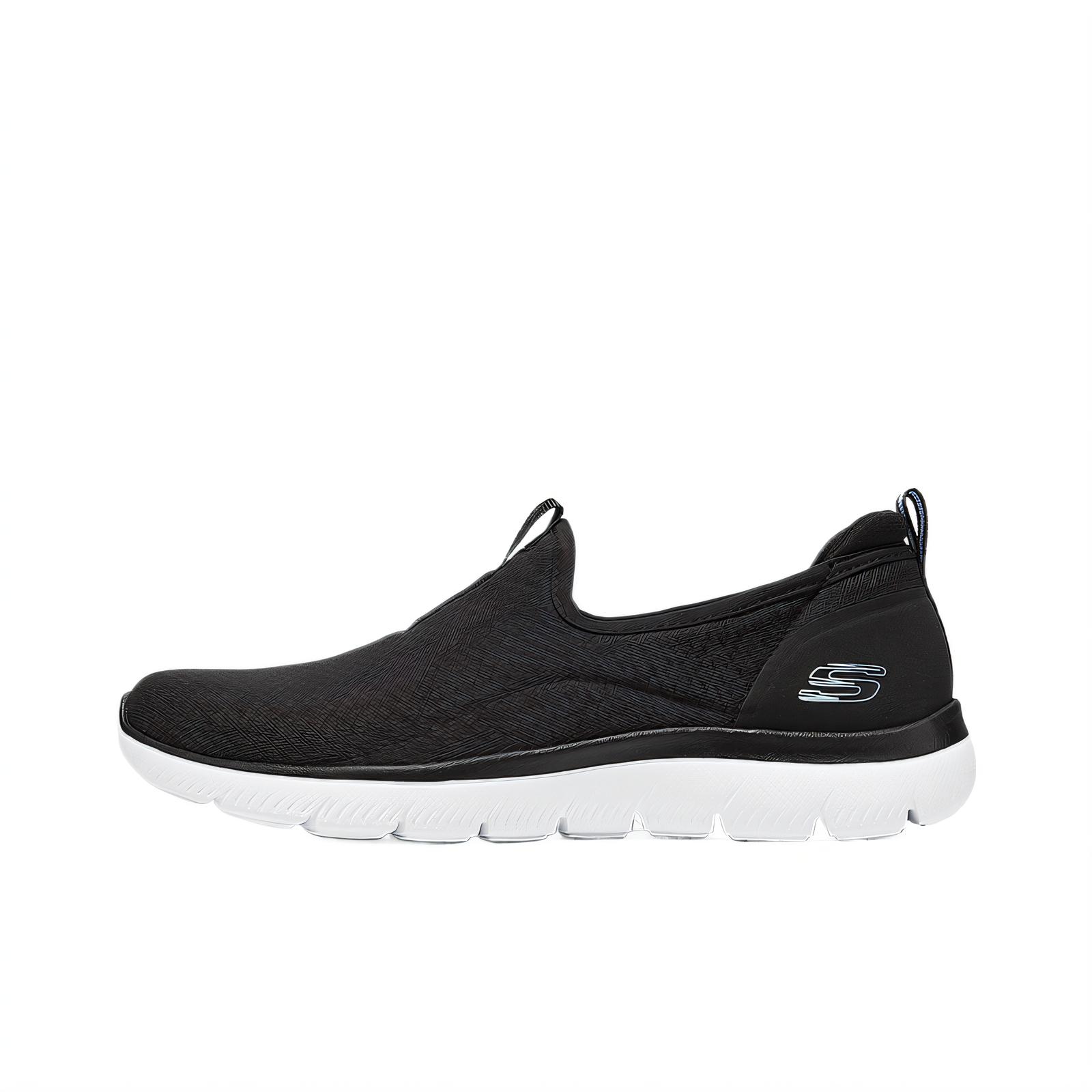 Skechers Sport Удобные Повседневные Амортизирующие Прочные Низкие Повседневные Кроссовки Женские Черный 150270-BLK 37.5