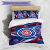 Blackburn Rovers Football Printed 3 Pieces Bedding Set, Comfortable Skin Friendly Bedroom Duvet Cover Set