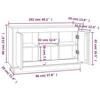 VidaXL Buffet chêne fumé 102x35x60 cm bois d'ingénierie 831882