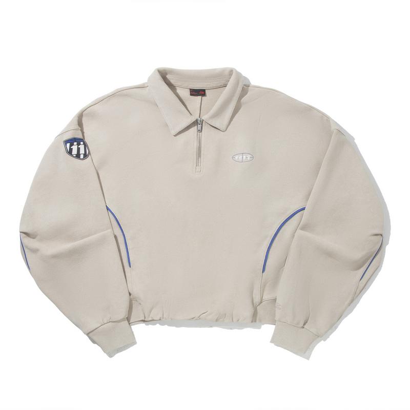 Li Ning Retro Sports Series Pullover Sweatshirt Women sweatshirt Cashmere-Gray AWDVN44-5