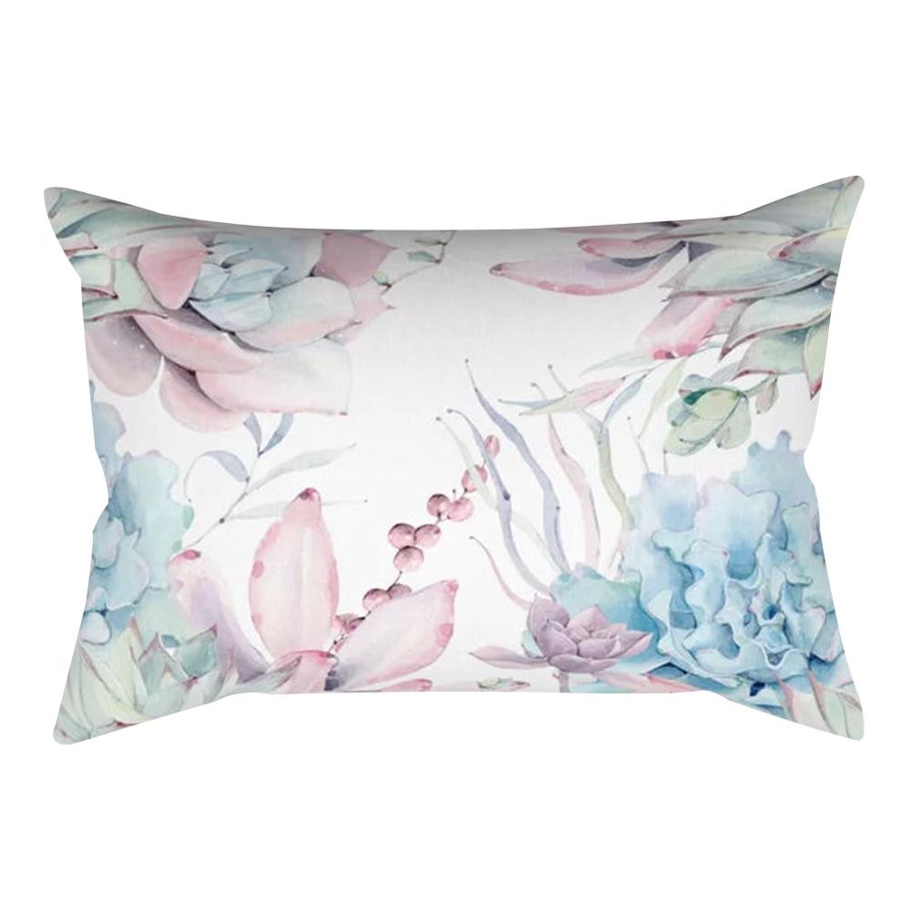 Plant Light Decorative Pillowcase Cactus Bedroom Living Room Sofa Chair Car Cushion Cover 30x50cm Home Decor Pillowcase