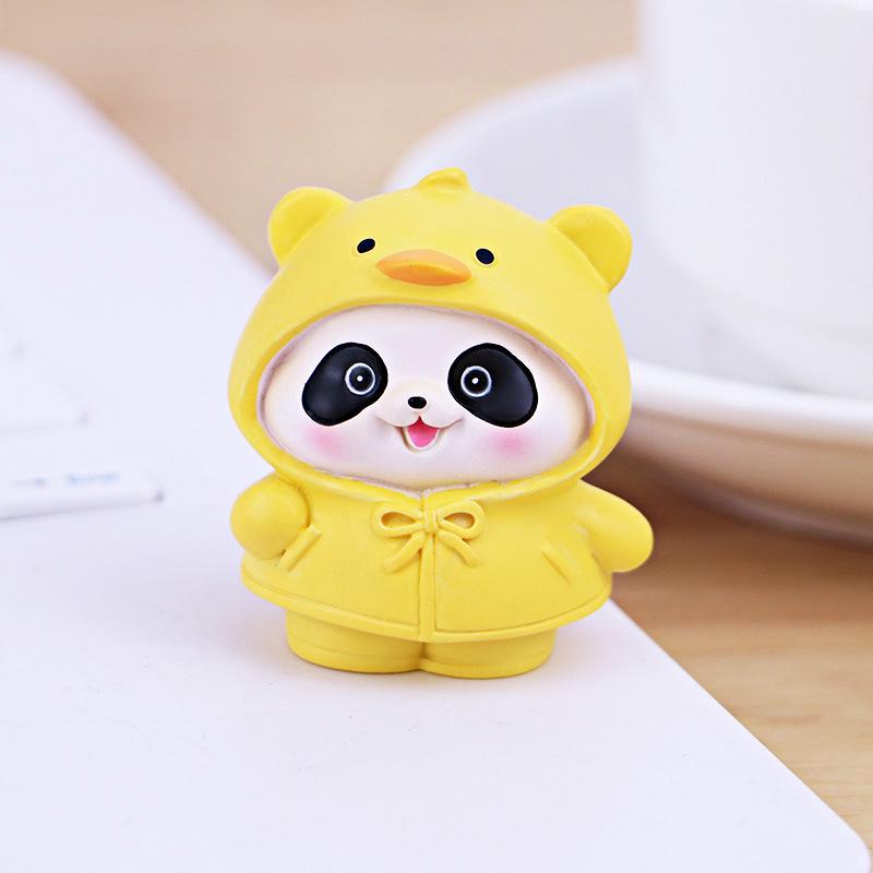 Adorable Panda Mini Ornament for Office or Car Decor