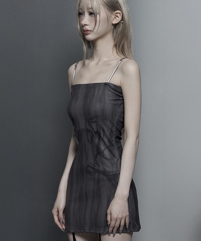 Etosome Side Cut-Out Mini One-Piece (Brown)