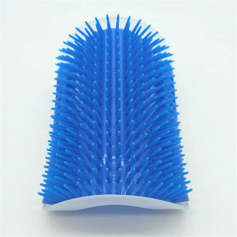 Corner Cat Brush Pet Comb Play Toy Plastic Scratch Bristles Arch Massager Self Grooming Scratcher Cats Toys
