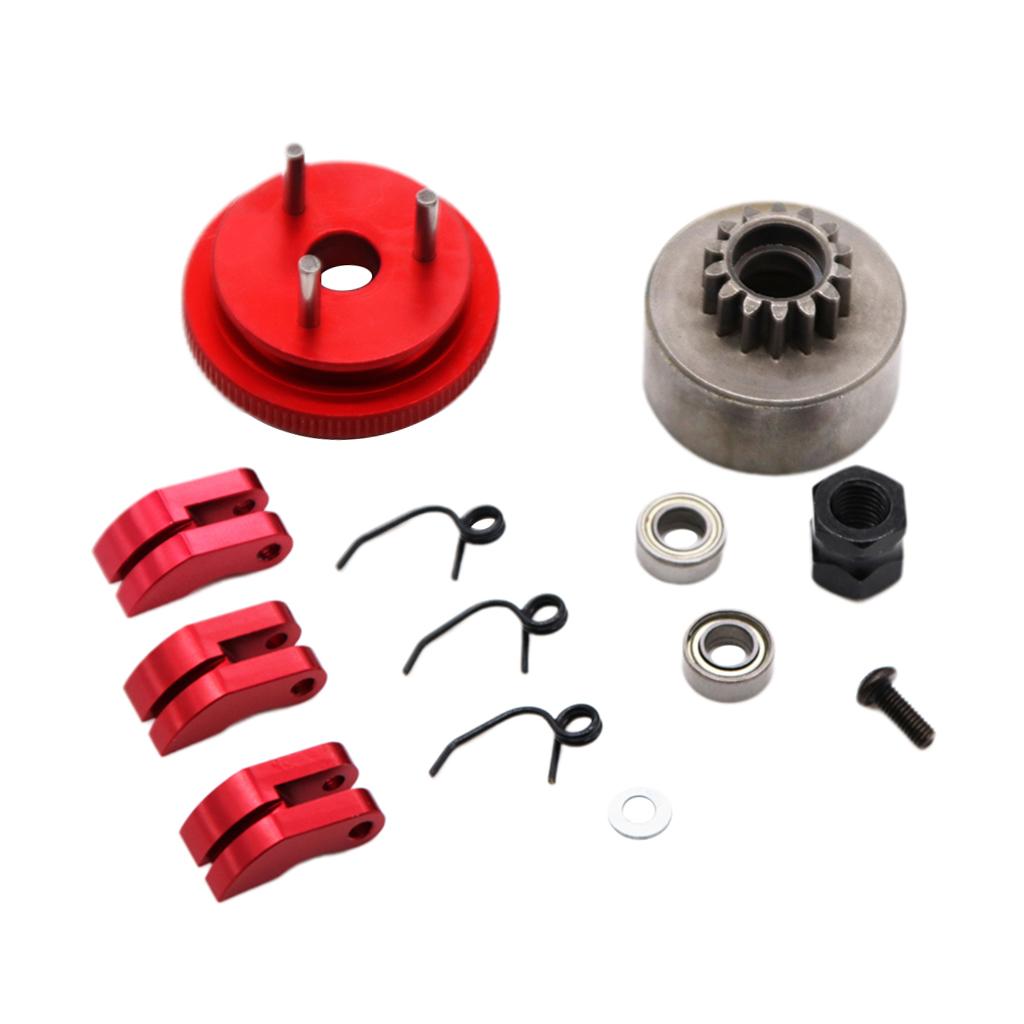 1 Set Clutch Bell Gear Flywheel DIY Assembly Parts for HSP HPI GM ZD