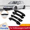 Car Handle Cover for Volkswagen VW Golf 8 Mk8 Gloss Black Smart Sticker Trim Car Protective Film Accessories