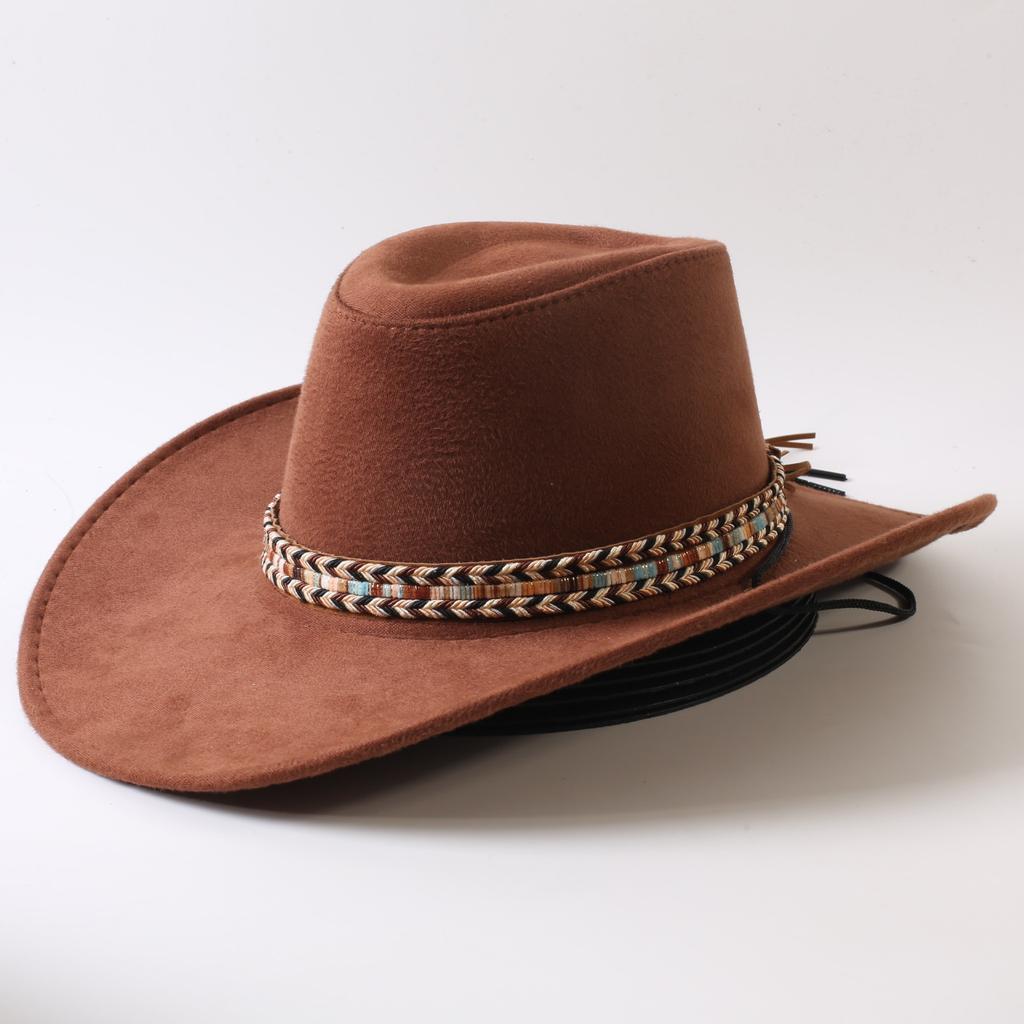 Popolare cappello western da cowboy a tesa larga classico europeo e americano per uomo e donna moda outdoor cappello da cowboy anti-sole cappello jazz
