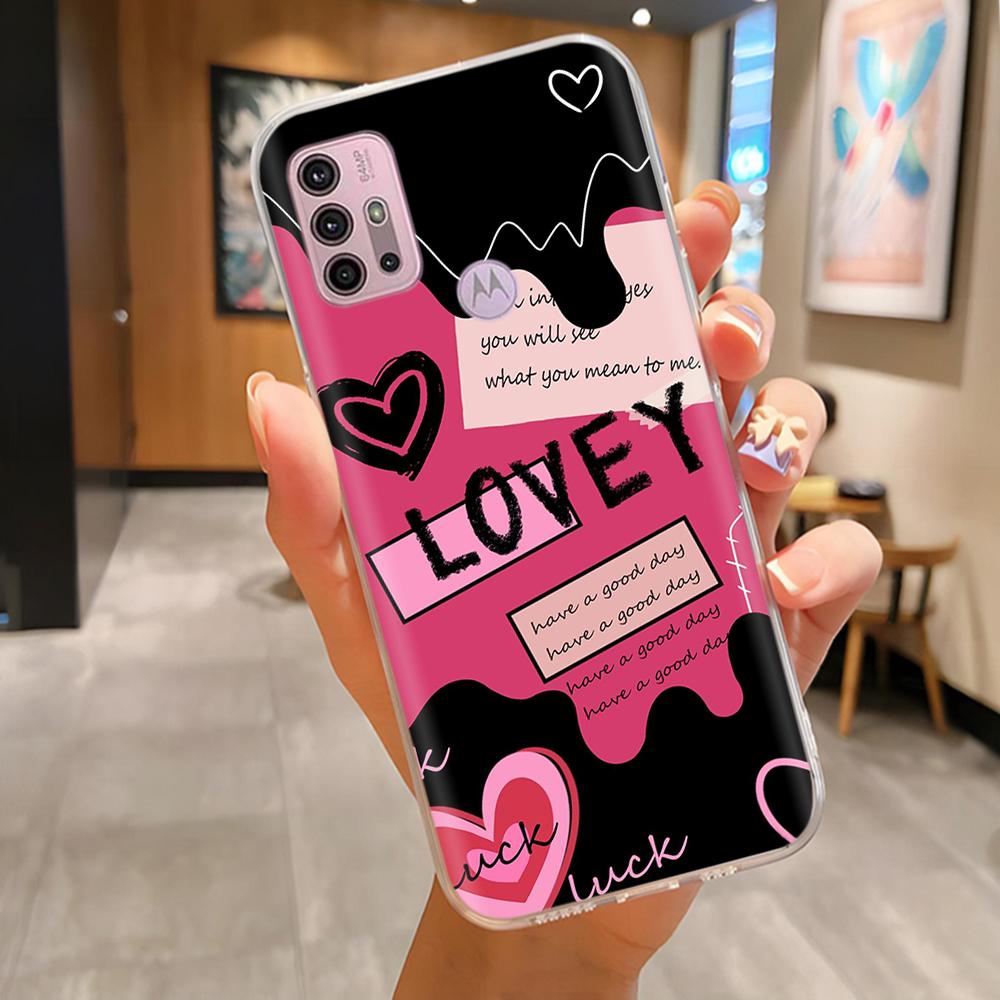 For Motorola Moto G10 G20 G30 Phone Case Cute Cartoon Painted Back Cover Soft Silicone Bumper For Moto G10 G20 G30 G60 G60s Capa