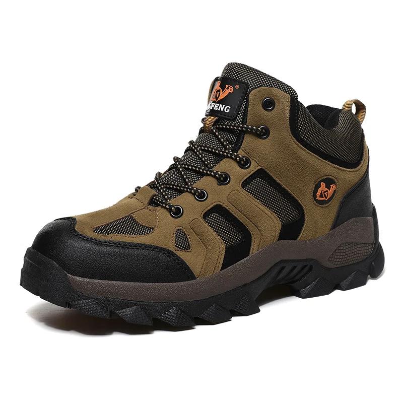 Tactical Shoes Plus Anti-Skidding Classical Walking Footwear Autumn Winter Men Women Outdoor mountaineering Leather Boots 39-48