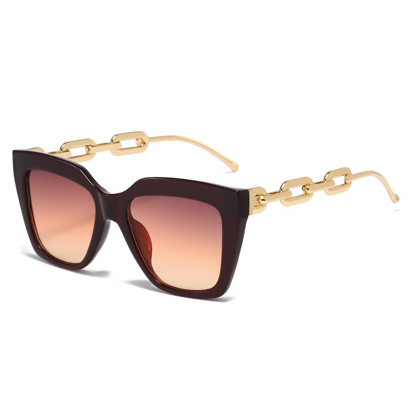 Square Sunglasses, Personalized Large Frame Square Chain Glasses, Sunglasses For Women