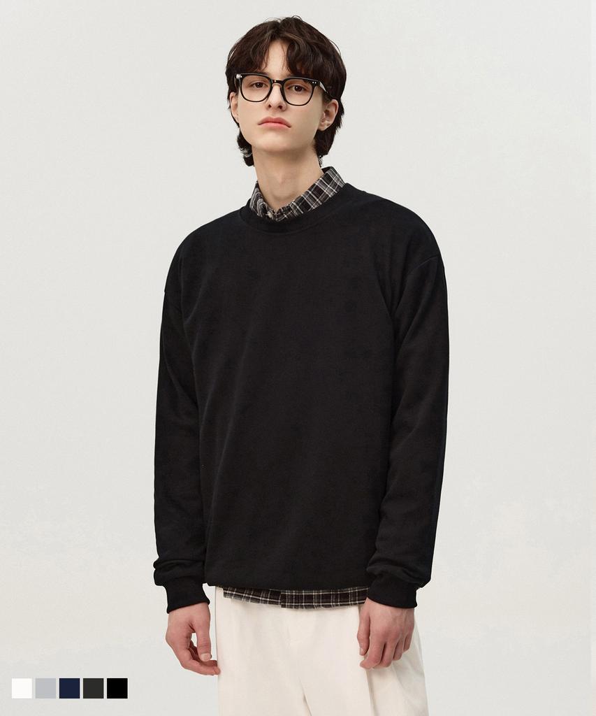 TOPBOY [Non-Fleece Or Fleece] Easy Sweatshirt 5 Colors (D Type)