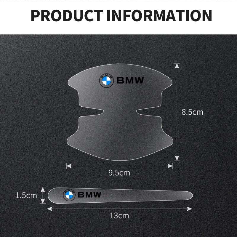 8pcs Car Door Bowl Anti-scratch Badge Clear Door Handle Sticker For BMW X1 X2 X3 X5 X4 X6 X7 G30 G20 G32 G11 G12 F40 F30 F20 F1