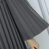 ZANZEA Women Casual Round Neck Loose Long Sleeve Pleated Dress