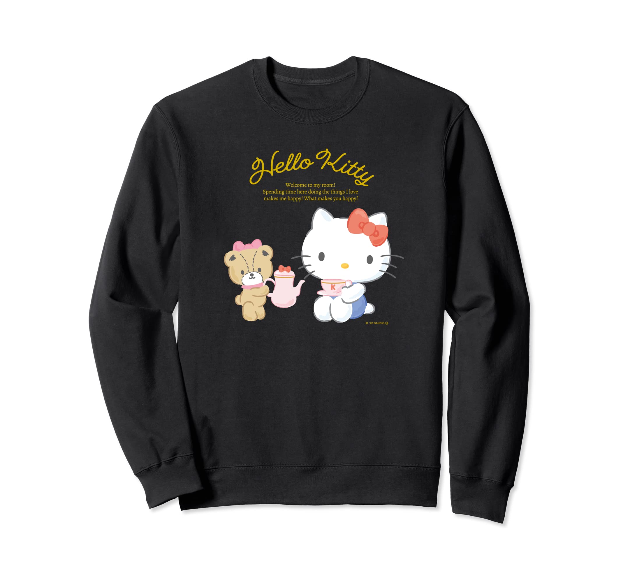 

Свитшот Hello Kitty Happiness My Room чёрный