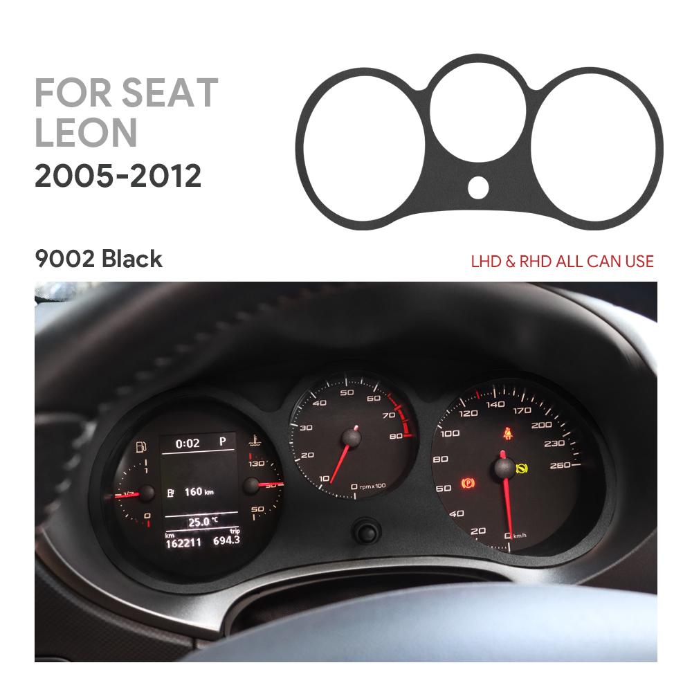 

Top Suede Trim Sticker For Seat Leon 2005 2006 2007 2008 2009 2010 2011 2012 Car Dashboard Speedometer Panel Accessories чёрный