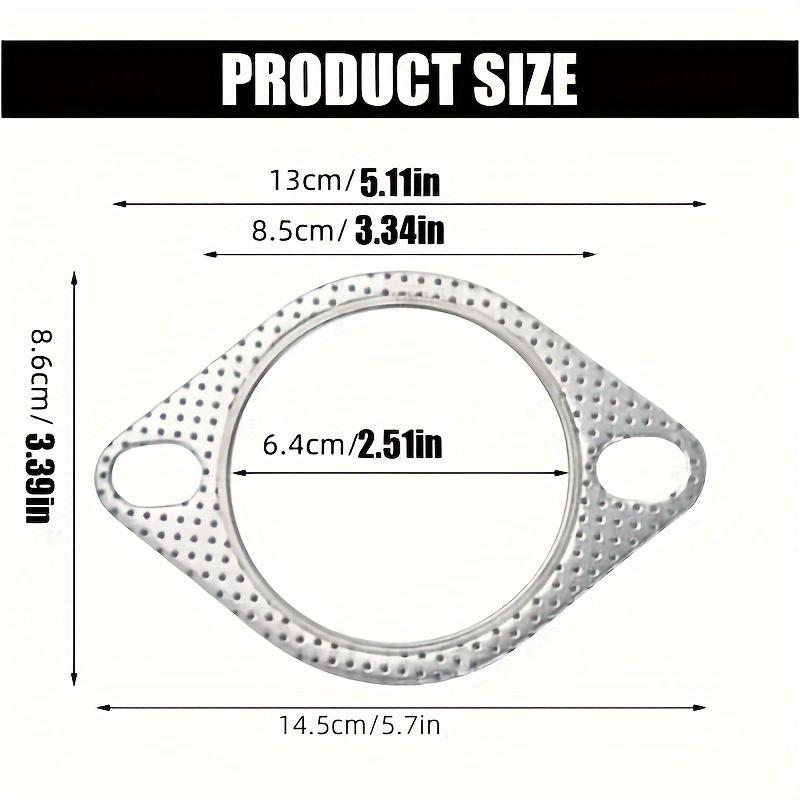 2 pieces of car exhaust gaskets - muffler high-temperature sealing gasket, enhanced high-temperature gasket