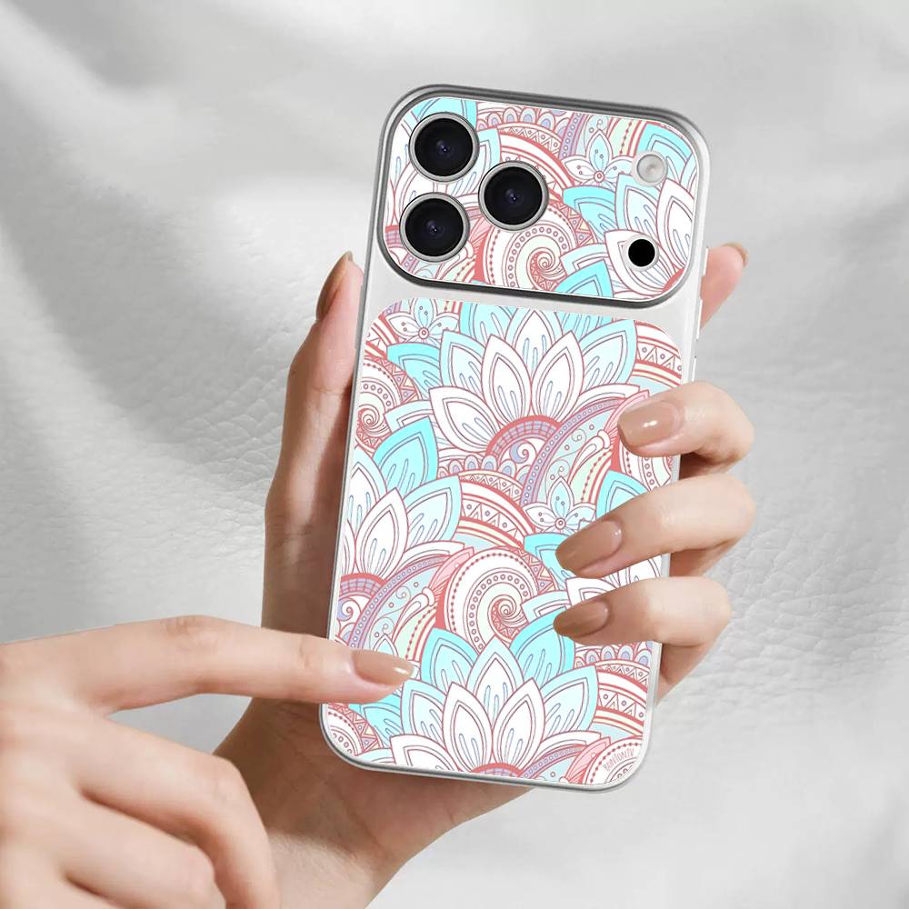 Mandala Painting Skin Wrap Change Case for IPhone 17 Pro Max Back Sticker Cover