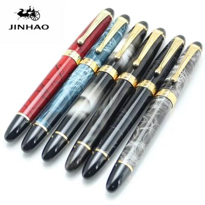JINHAO X450 Himmelblau/Schwarz/Gold/Rot/Pink/Lila 22 Farben Vollstahl-Kugelschreiber Luxus Schul-& Bürobedarf Stift Neu