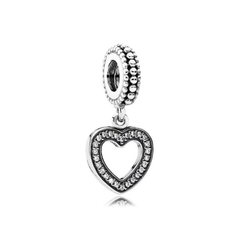 New 925 Silver Angel, Bird, Flower, Cross, Firefly Bead Pendant Beads European Bracelet DIY Accessories Fine Jewelry