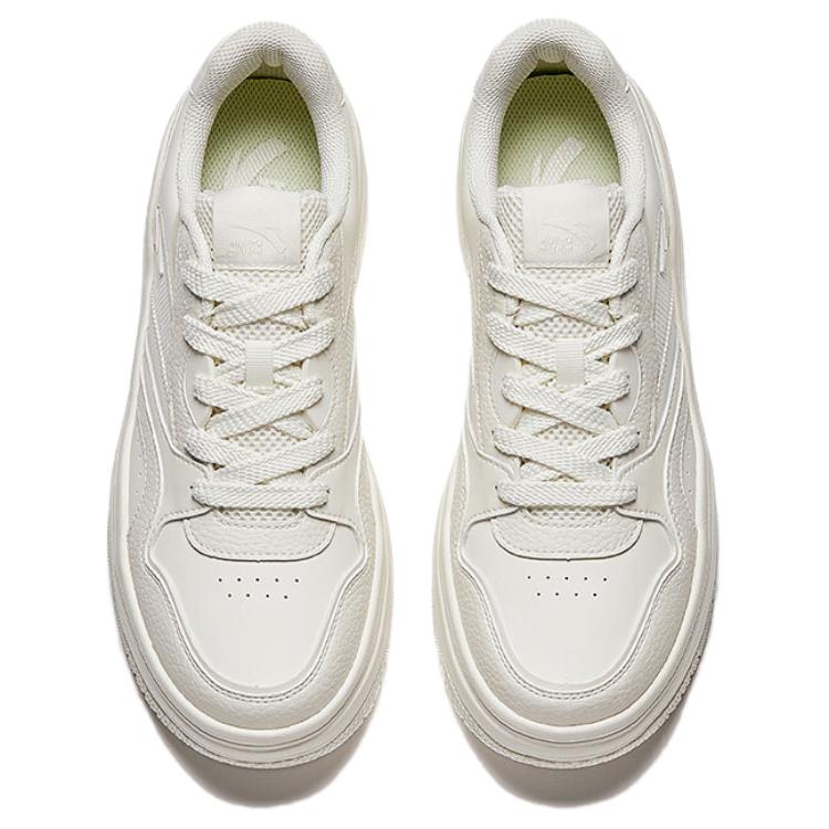 New Anta Street Play 2 Anti Slip Wear Resistant Low Top Skateboard Shoes Unisex White 912528077-1