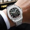 Luxury Men Watch Business Waterproof Male Clock Luminous Date Stainless Steel Square Quartz Man Watches
