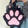 JK Cartoon Schoolbags Japanese Style Sweet Students Bags Portable Cat Paw Backpack  Outdoor