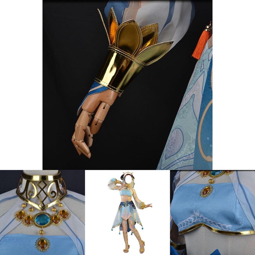 Elastic And Lightweight Genshin Impact Nilou Cosplay Costume For Party And Role Play