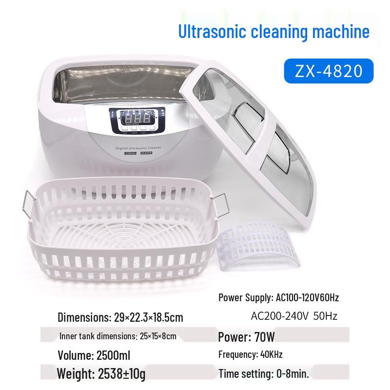Ultrasonic Cleaner for Dental, Jewelry, Watches, Glasses, Contacts, and Dentures