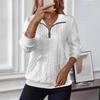2026 Autumn/Winter Women's Casual Lapel Zipper Long Sleeve Pocket Hoodie
