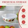 with Lid Enamel Bowl Chinese Rose Print Instant Noodle Bowl Enamel Mixing Bowl  Office Lunch