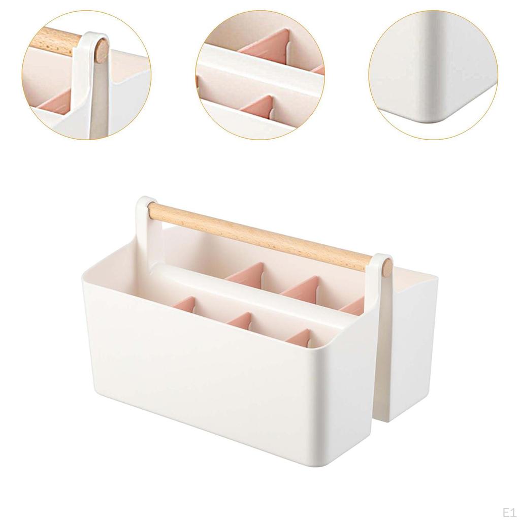 Cosmetic Storage Box Desktop Organizer Stationery TV Remote Holder for Home