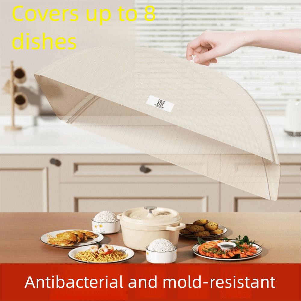Breathable Mesh Dish Cover Washable Anti-fly Umbrella Tent Foldable Food Cover  Outdoor