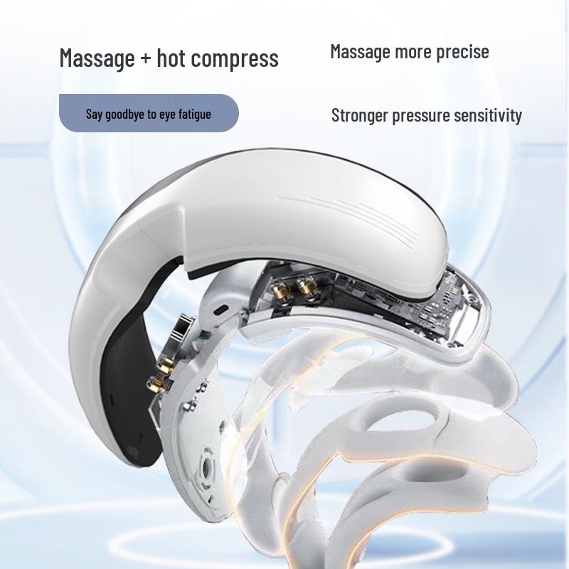 Multi-Functional Foldable Eye Massager with Constant Temperature and Hot Compress
