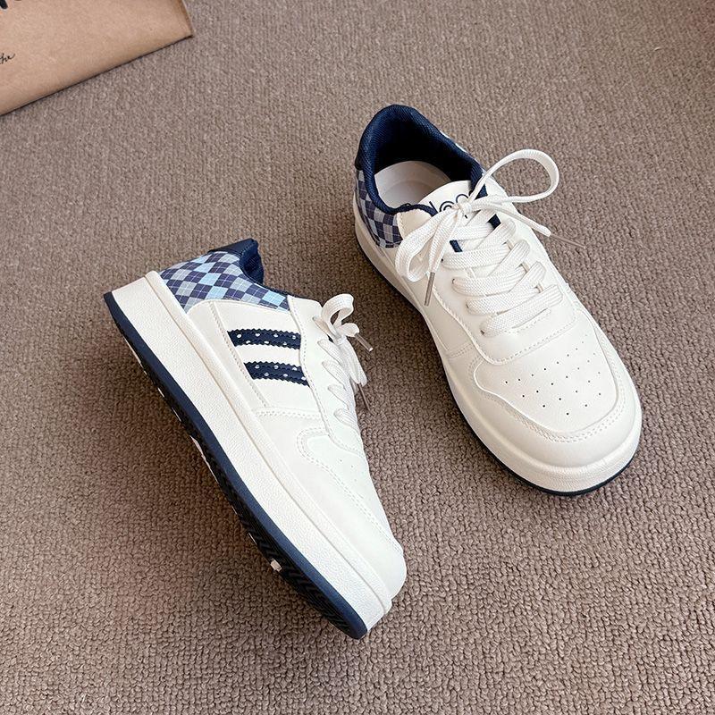 Casual Board Shoes New Spring and Autumn Platform Women's Campus Style Ins Shoes Versatile Student Bread Shoes