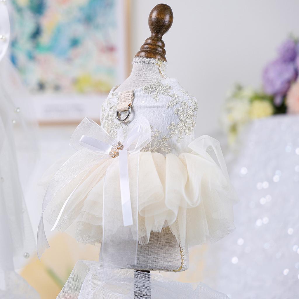Wholesale Pet Dresses Spring Summer Thin Dog Cat Wedding Gown Dress Dog Clothes for Small Dogs Designer Dog Clothes