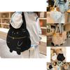 Charming Cartoon Plush Shoulder Bag For Teens Super Lightweight Large Capacity