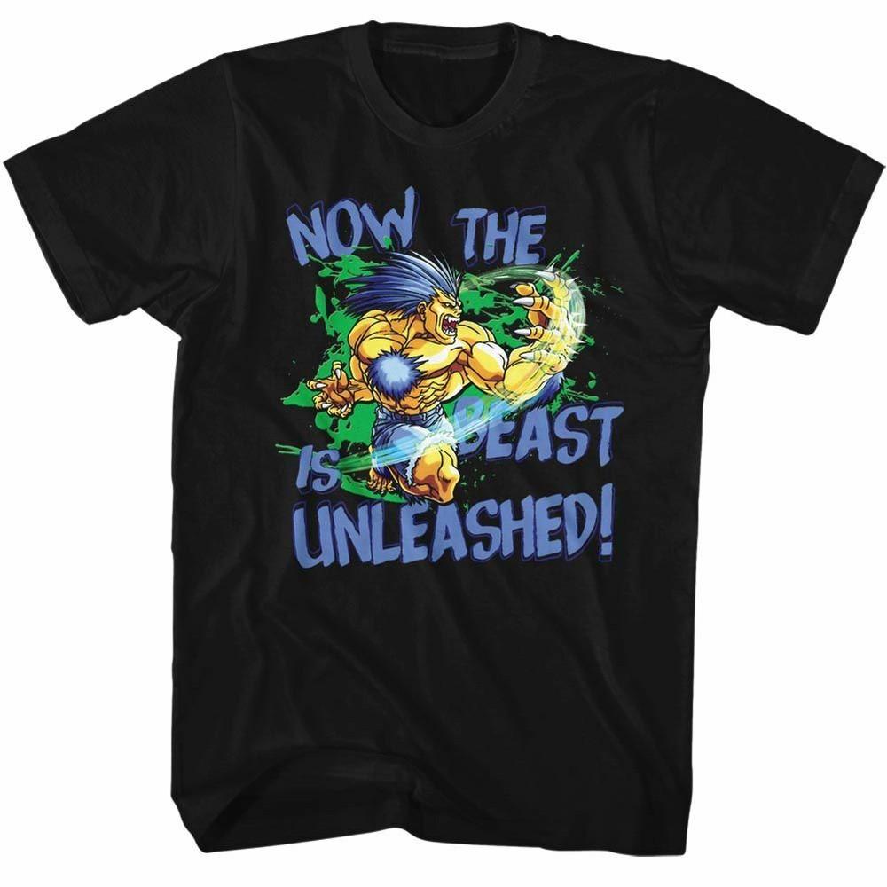Street Fighter Beast Unleashed Black Adult T-Shirt Unisex T-Shirt M